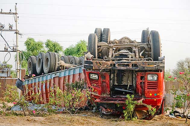 Truck drivers in India